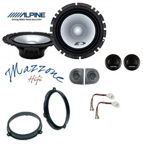 Kit 4 Haut-parleurs PHONOCAR Pour Mercedes Classe C W203, CLC, CLK - Coaxial 2 Voies, 60W RMS