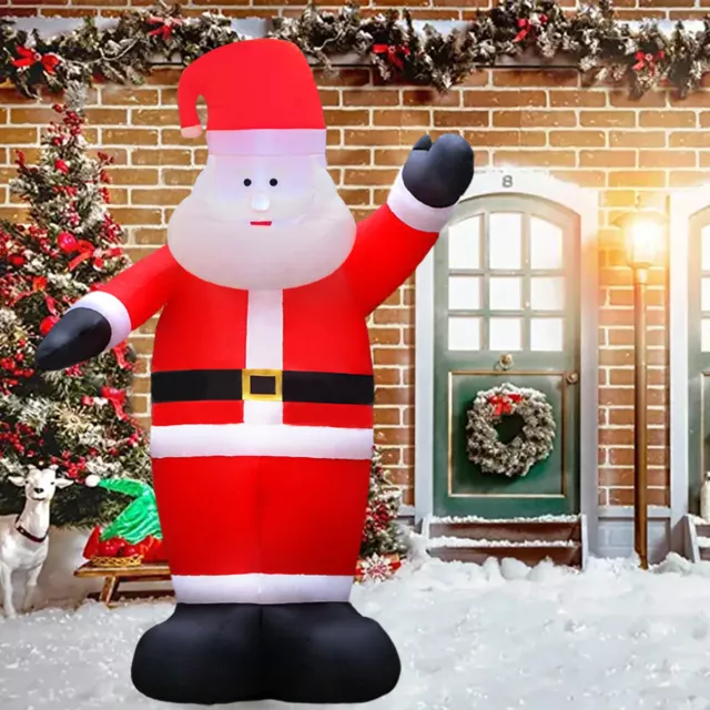 8FT Christmas LED Light Up Inflatable Santa Claus Outdoor Yard Xmas Decor 2.4M