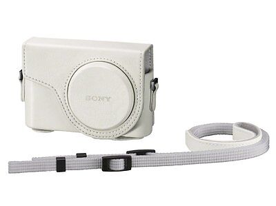 Sony LCJ-WD-W bianco caso fotocamera con tracolla per DSC-WX300 WX350 NUOVO JP