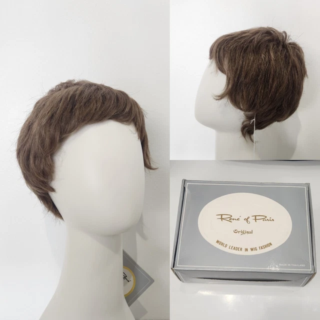 Vintage Rene Of Paris 2308 Feather Short Pixie Style Light Chocolate NWT