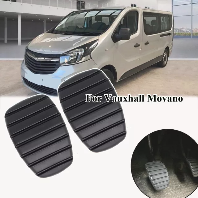 2Pcs Clutch Accelerator Anti-slip Brake Foot Pedal Pad Cover For Vauxhall Movano