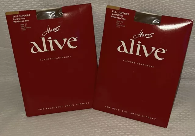 3 PAIR HANES Alive Sheer to Waist / Sheer Toe Barely There Pantyhose Size F  3014 $28.99 - PicClick