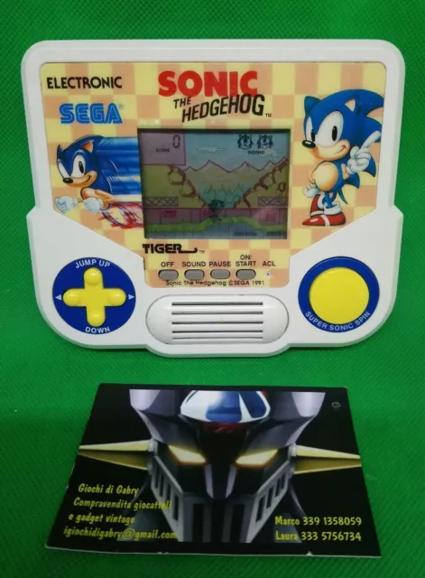 Video Game LCD Electronic GIG TIGER, SEGA : Sonic The Hedgehog, 1988 Working