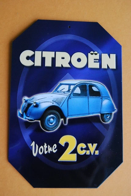 Plaque métal Citroën Type H 20x30 - Les Plaques/Plaques 20x30 cm