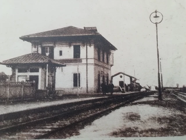 Carte Postale Vintage D'Avezzano (L'Aquila, Abruzzo) Avec Train Et Gare - Carte Animée