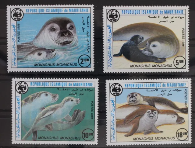 Mauretanien 871-874 postfrisch Naturschutz Mönchsrobbe #WR765