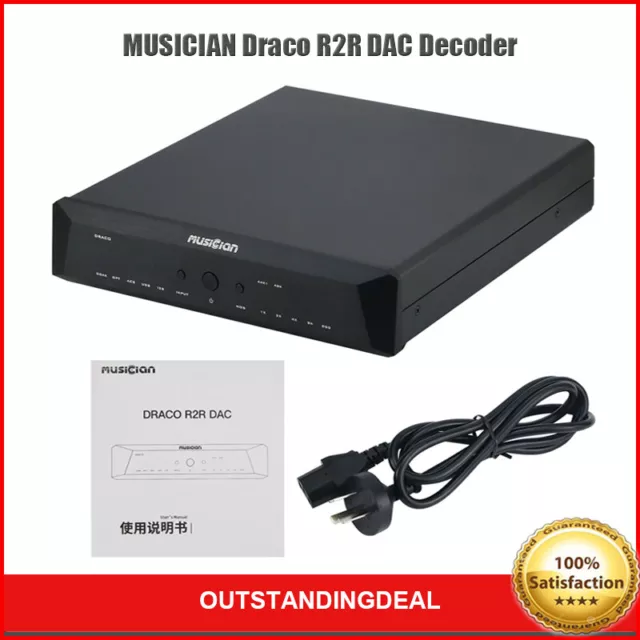 MUSICIAN Draco R2R DAC Decoder I2S/Coaxial/Optical/AES Blanced/USB input ot25
