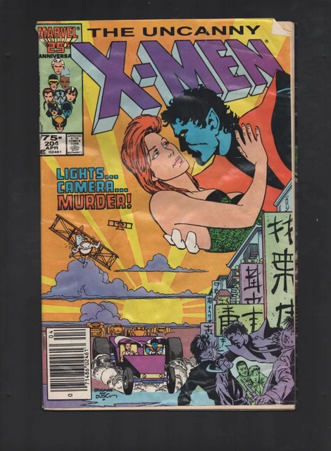 Marvel Comics X-Men April 1986 VOL# 1 NO# 204 Comic Book Comicbook 1