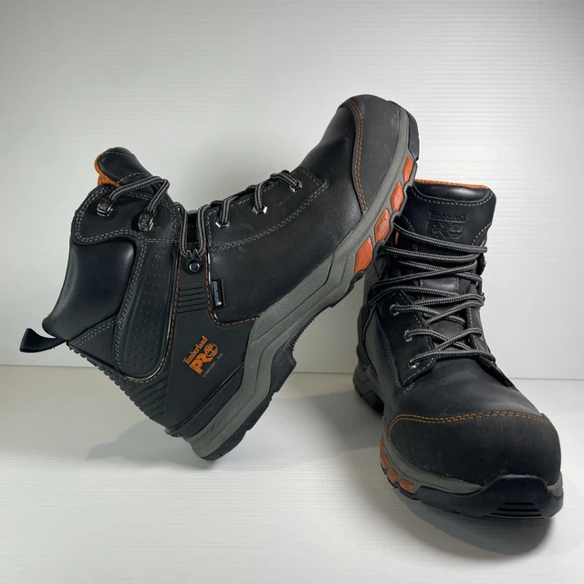 Timberland Pro Leather Hypercharge Composite Toe Work Boots Mens US 11 Steel Toe