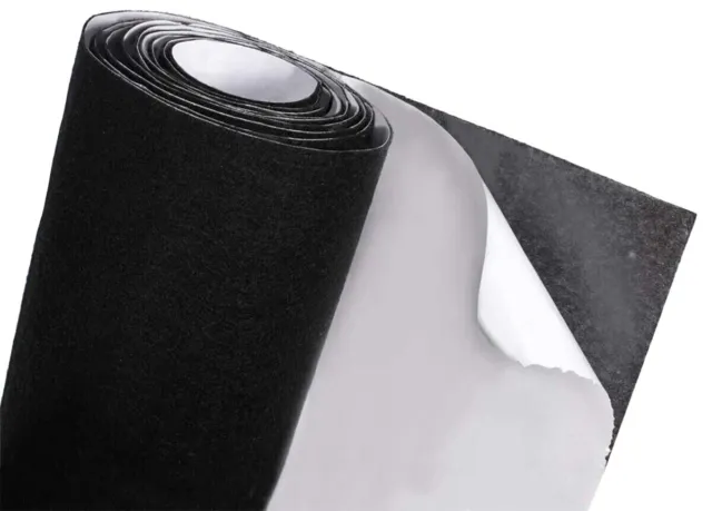Moquette acustica adesiva nera fonoassorbente 70x140cm