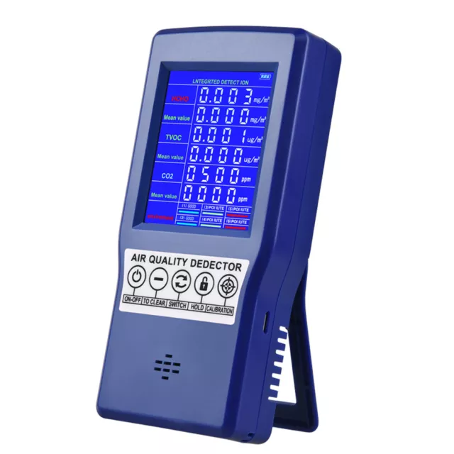 CO2 ppm Meters Mini Carbon Dioxide Detector Gases Analyzer Air Quality Tester