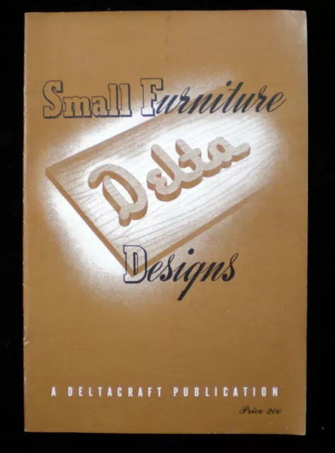 Vintage Deltacraft Small Furniture Designs Woodworking Plans Blueprints 1940s