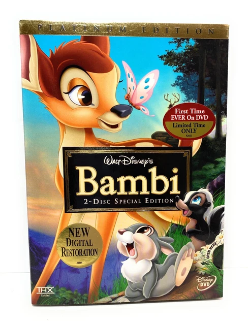 Bambi (DVD, 2005, 2-Disc Set, Special Edition/Platinum Edition) NEW Sealed