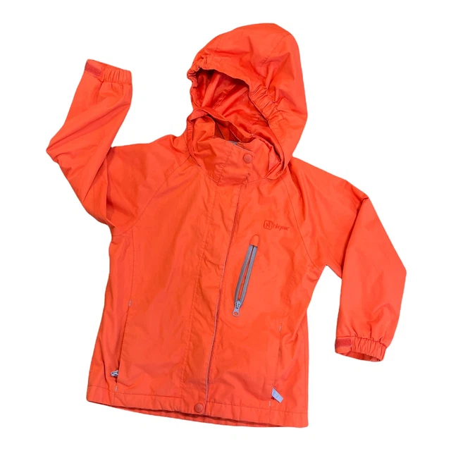 Hi Gear Orange Giacca Impermeabile Zip Up Bambini 5-6 (AR21)