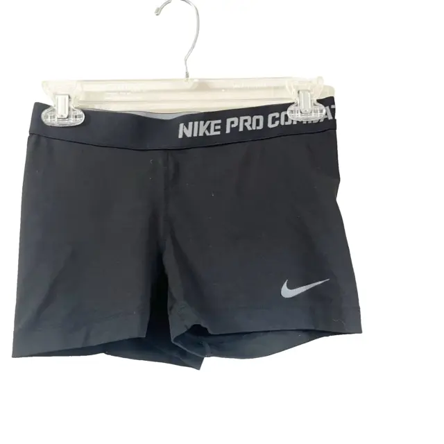 NEW Nike Pro Combat Black Compression Shorts Youth XS