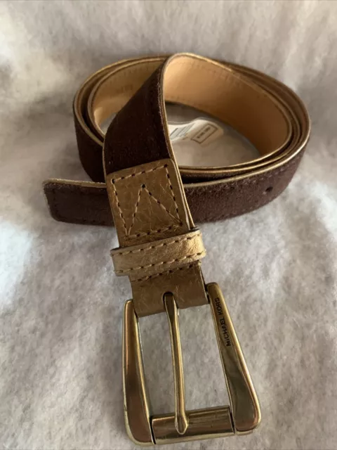 Michael kors suede outlet belt