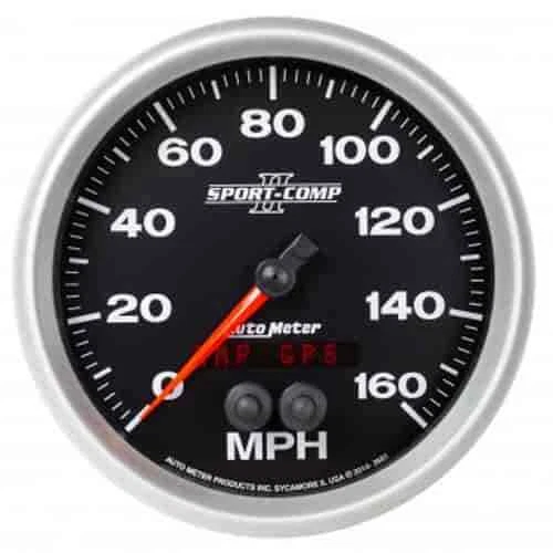 Auto Meter 3681 Sport-Comp II LED GPS Speedometer 5 Electrical 0-160 mph In-Dash