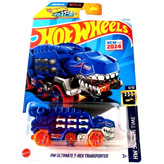 HOT WHEELS 2024 HW Ultimate TRex Transporter/Blue/HW Screen Time/55