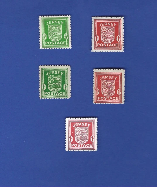 WKII Kanalinseln  Jersey  Nr. 1-2 x,y und 2z   komplett  **   !!