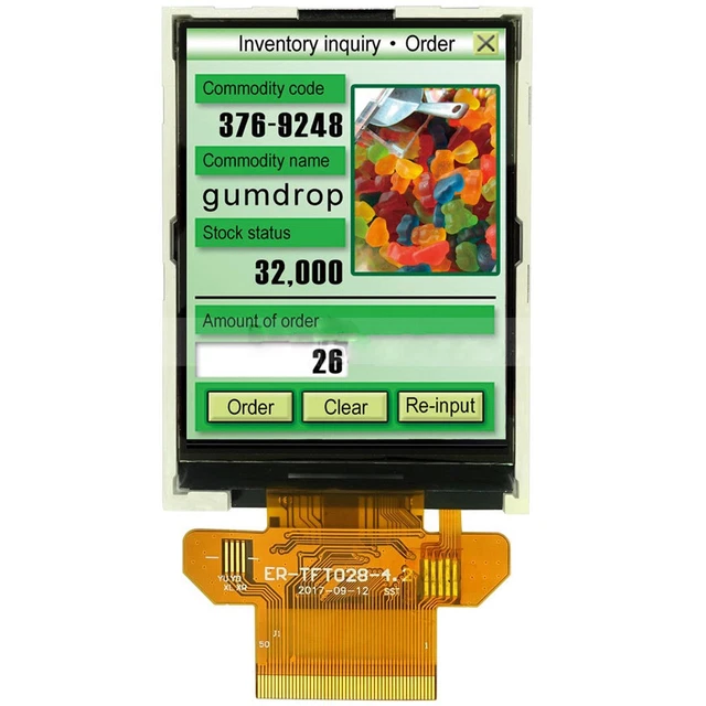 Serial SPI 2.8" inch TFT LCD Display 320x240,Resistive Touch Panel w/Tutorial