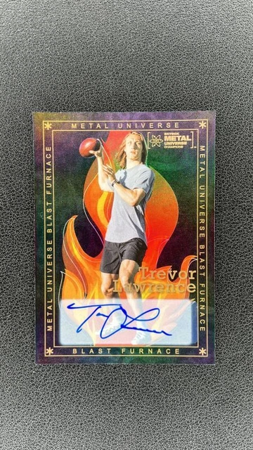 2021 Metal Universe Champions Trevor Lawrence Blast Furnace Gold Auto (1:1,680) 2021 Metal Universe Champions Trevor Lawrence Blast Furnace Gold Auto (1:1,680)