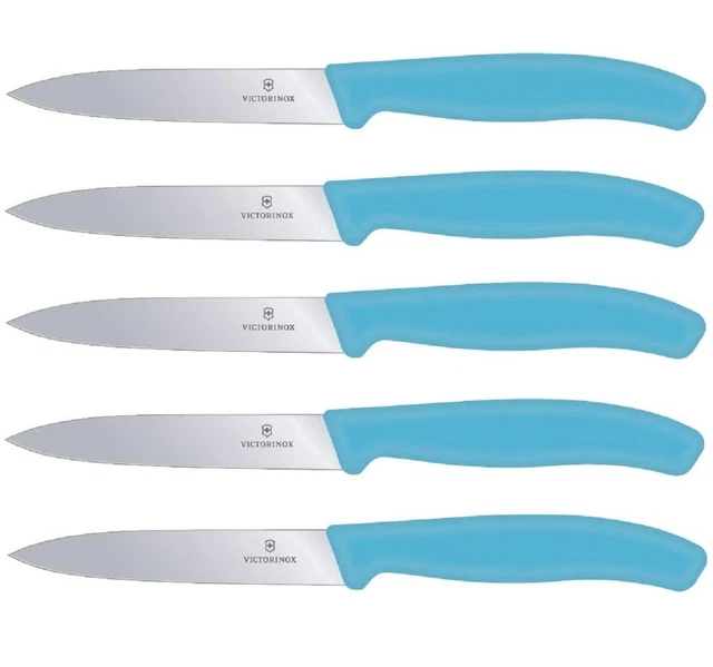 Victorinox 5er Set Gemüsemesser Tomatenmesser Messer Küchenmesser Karibikblau