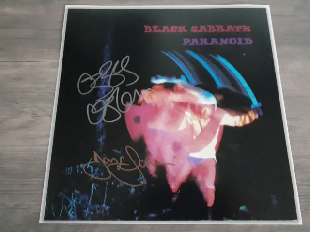 Authentic Black Sabbath Signed Autographed 10 X10 Photo Ozzy + Lommi Coa Real