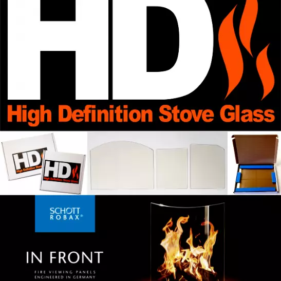 Replacement Heat Resistant Glass Stove Glass Cut To Size High Definition Robax