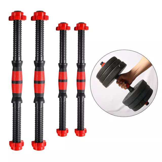 Solid Dumbbell Bar 1'' Dumbbells Handle Attachment Accessories lock Lock