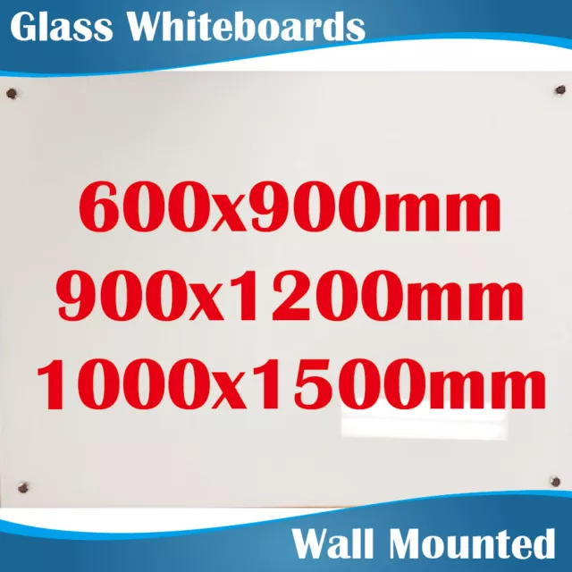 3 Sizes Frameless Office Glass Magnetic Whiteboard Whiteboards White Boards