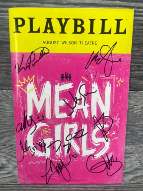 Mean Girls, Cast Signed, Playbill, May 2019, August Wilson Theatre