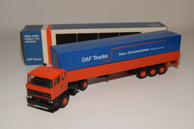 ± Lion Car Daf 2800 Truck With Trailer Parts Expresse Kebu N Mint Boxed