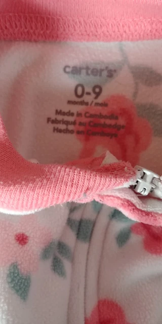 Carters Northern Fleece baby girl Sleep Sack 0-9 months infant sleepwear 3