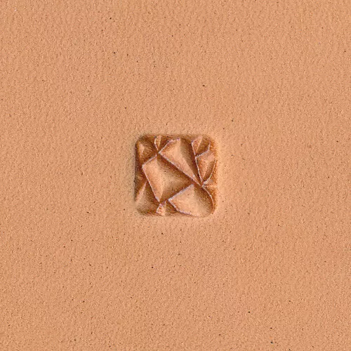 Matting Abstract Mosaic Square Z007 Leather Stamp