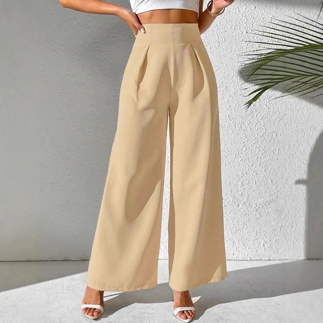 Pantalon Fluide Femme Gasolina Taille 40 Couleur Camel - Neuf Avec étiquette - Style Ville Confortable