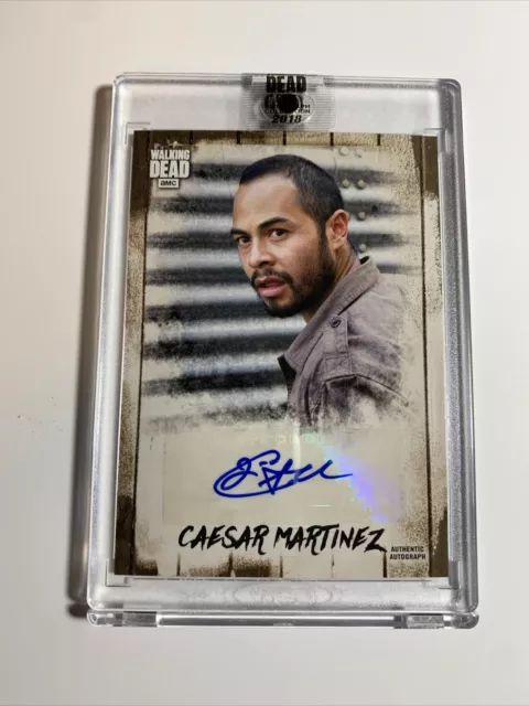 Walking Dead Autograph Collection Jose Pablo Cantillo/Caesar #/69  #A-Pjc  Htf!!