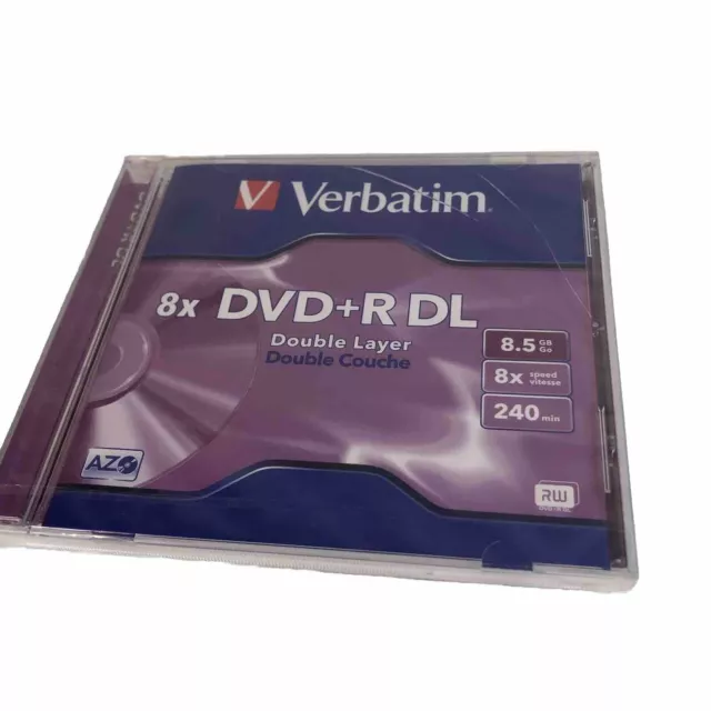 Verbatim 8x DVD+R DL Double Layer Couche 8.5gb 43540 Blank Copying Games Movies