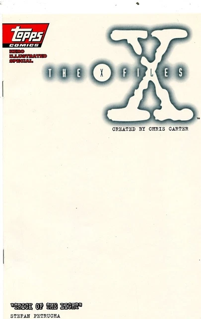 X-Files (1995) Hero Illustrated Special Trick of Light Topps Comic Book NM- 9.2