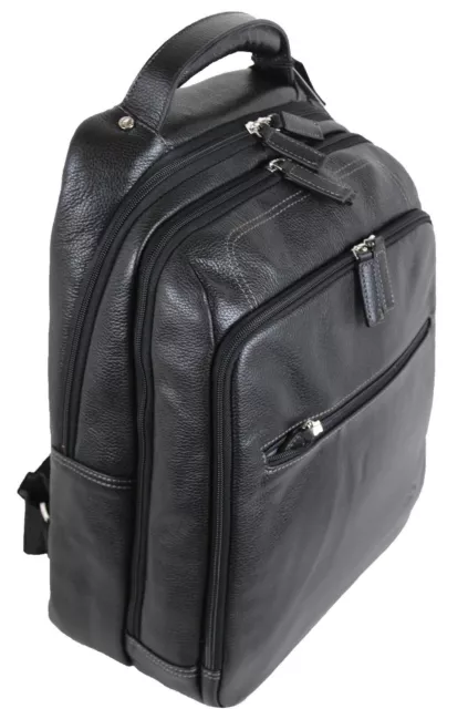 KATANA Sac à dos en cuir porte ordinateur portable tablette réf 69510 noir