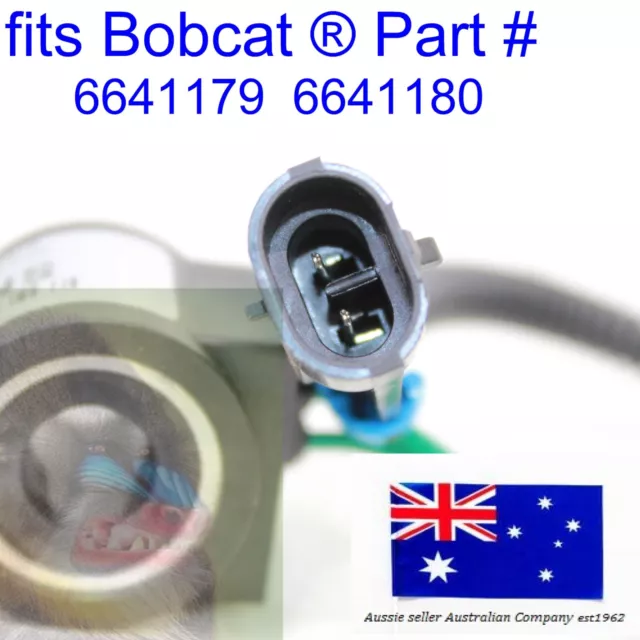 fits Bobcat 2 Pin Male Connector Plug 6641179 6641180 T590 T595 T630 T650 T740 3