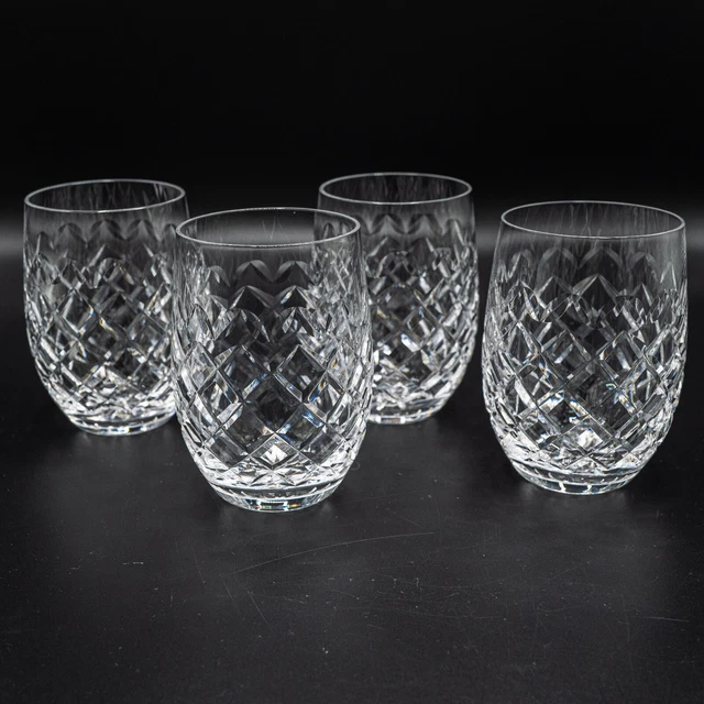 Waterford Crystal Powerscourt 12 OZ Tumbler Glasses Set of 4- 4 5/8" FREE SHIP