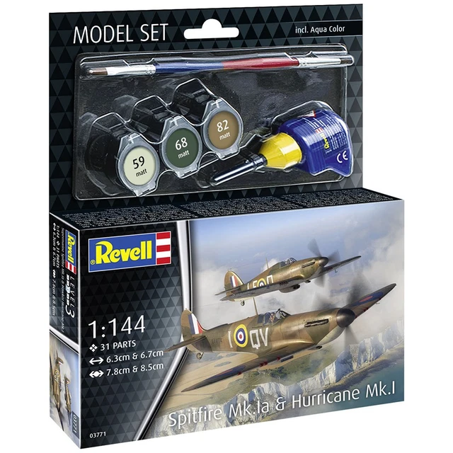 03771 Supermarine Spitfire Mk.Ia & Hawker Hurricane Mk.I Model Kit 03771 Supermarine Spitfire Mk.Ia & Hawker Hurricane Mk.I Model Kit