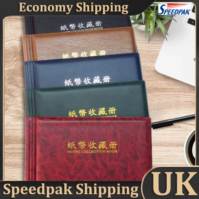 NEW 20 Pages Paper Money Currency Banknote Collection Book Storage Album
