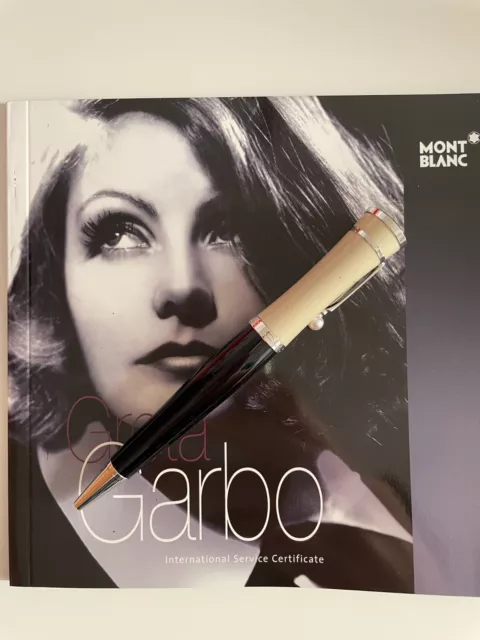 Mont Blanc Pen Greta Garbo Special Edition | Incrusted Pearl | Black&Cream Body