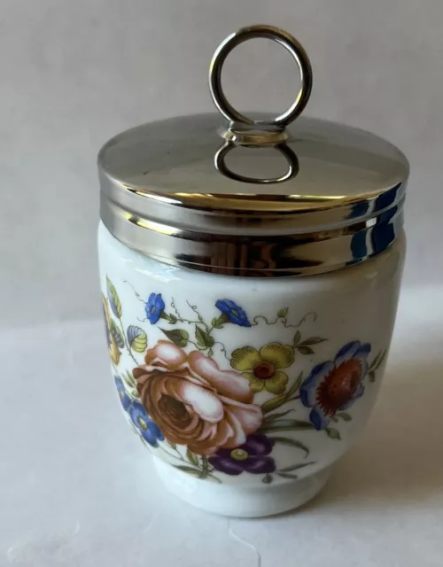 Vintage Royal Worcester King Size Egg Coddler Bournemouth Roses With Box