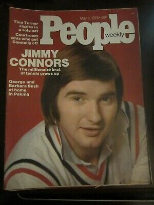 People Magazine may 1975 Jimmy Connors Tennis Brat No Label (P) K