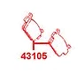 Jeu De Plaquettes De Frein Kymco Ak550 4T, Cv3 5504T, 43105-Lgc6-305 Oem