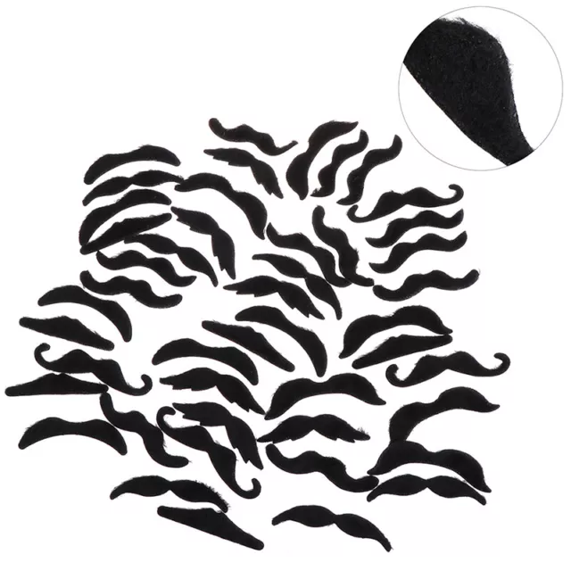 48pcs Costume Mustache Pirate Party Halloween Cosplay Fake Beard Party Suppli Sp
