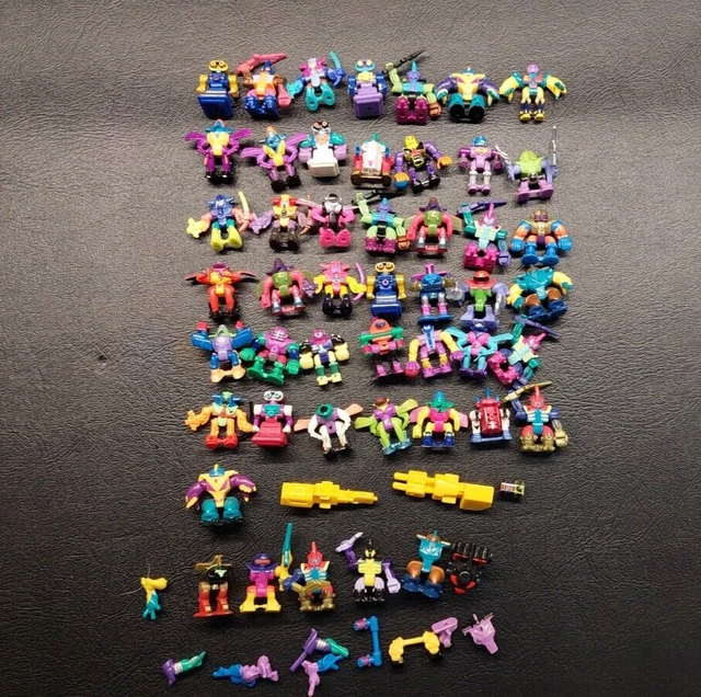 Lot of 57 Vintage 1994 Galoob Micro Machines Z-Bots Zbots Mini-Z's Figures Lot of 57 Vintage 1994 Galoob Micro Machines Z-Bots Zbots Mini-Z's Figures