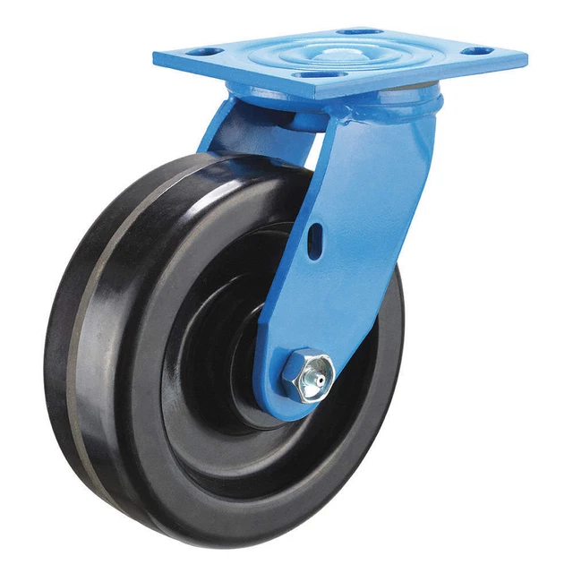 GRAINGER APPROVED P21S-PH050D-14-BC-SS NSF-Listed Plate Caster,Swivel,900 lb.